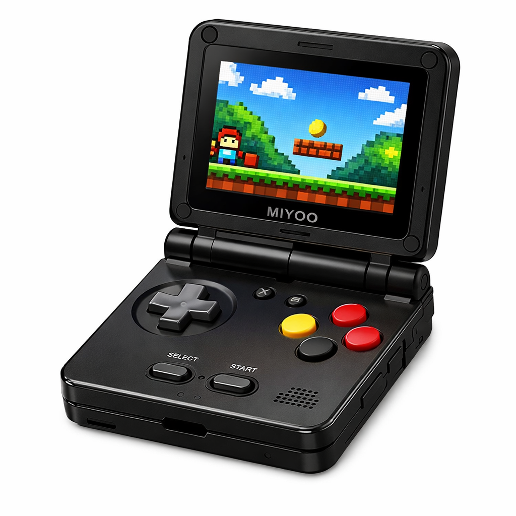 Miyoo Mini Flip: la consola retro plegable que revive la GameBoy Advance SP