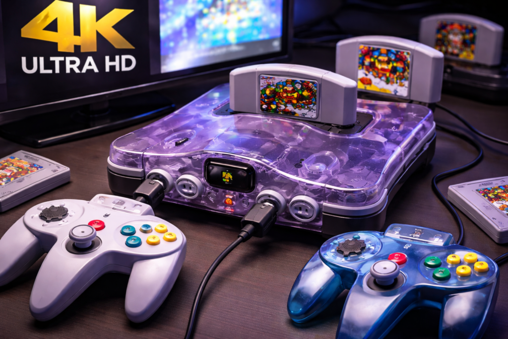 ModRetro M64 la nueva consola retro que resucita la Nintendo 64 a 4K