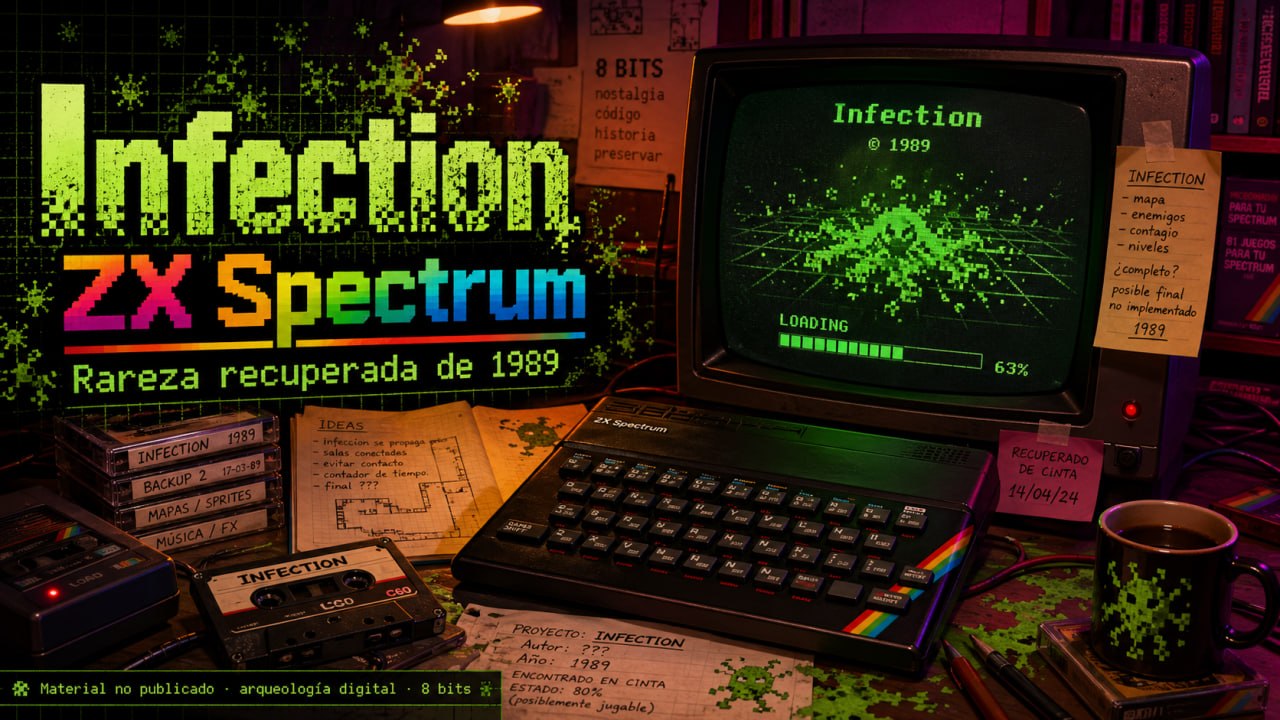Infection ZX Spectrum: el juego inédito de 1989 que vuelve a llamar la atención