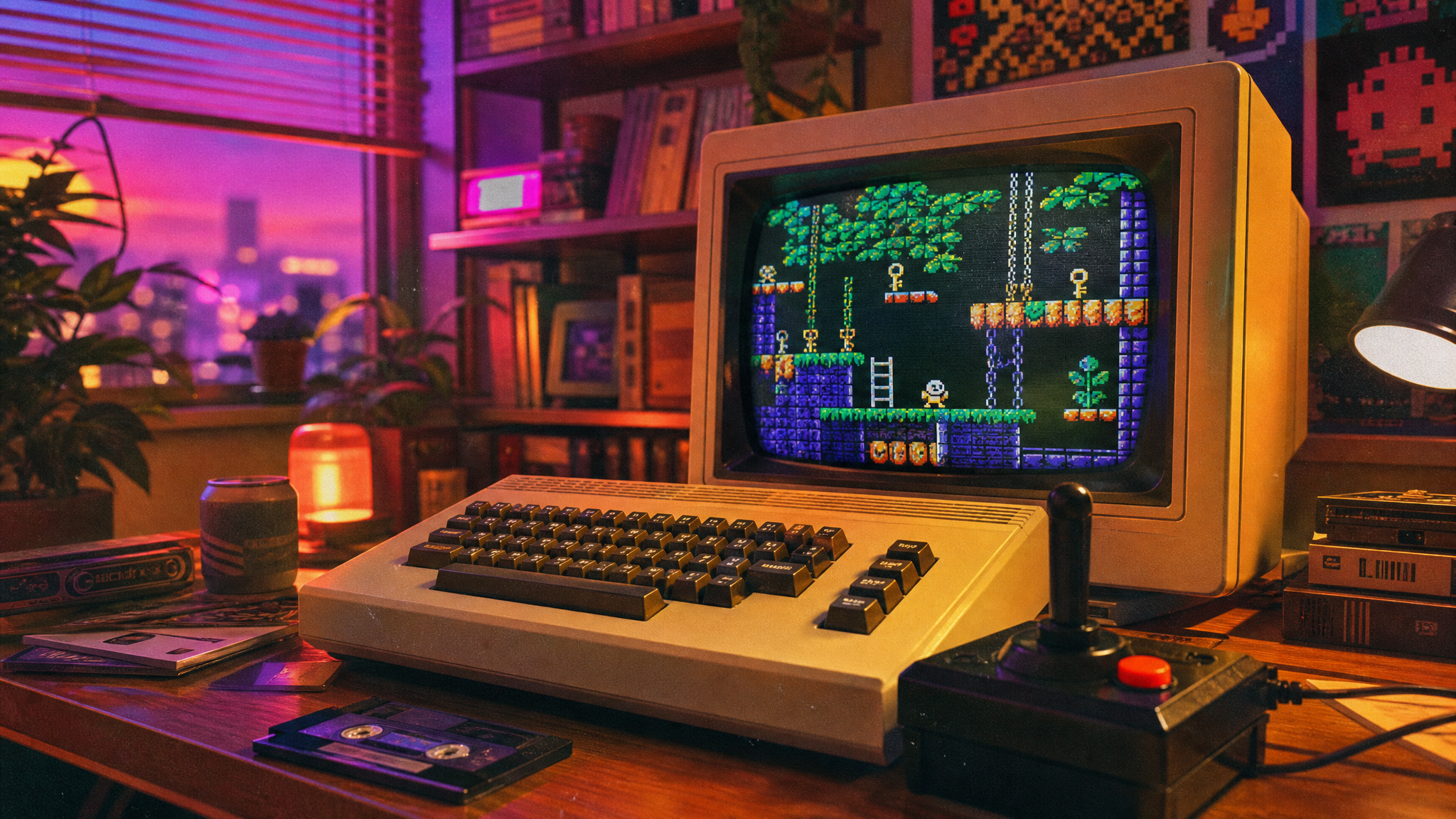 Kong de Sputnik World para Commodore 64 recupera el espíritu Game & Watch