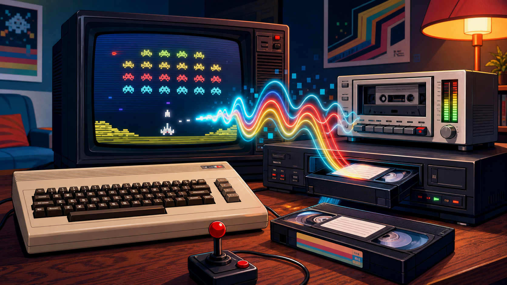 Cargar juegos de Commodore 64 desde VHS: el experimento retro que sorprende