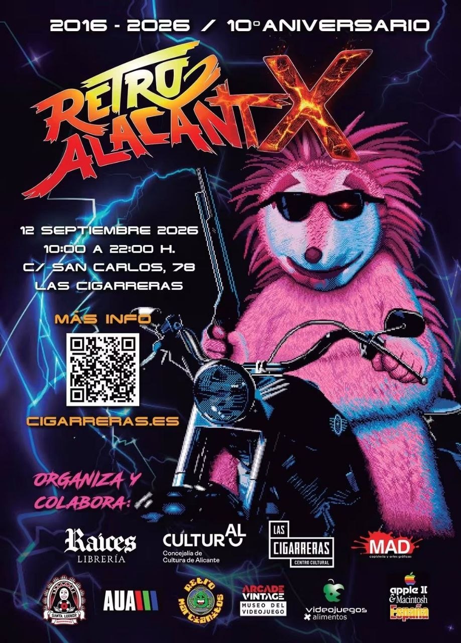 RetroAlacant 2026 celebra su décimo aniversario en Las Cigarreras
